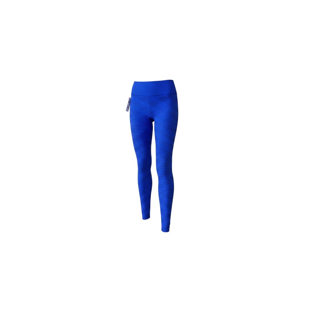 Daisy Leggings Womens L Royal Blue New Textured Honeycomb High Waist DS555